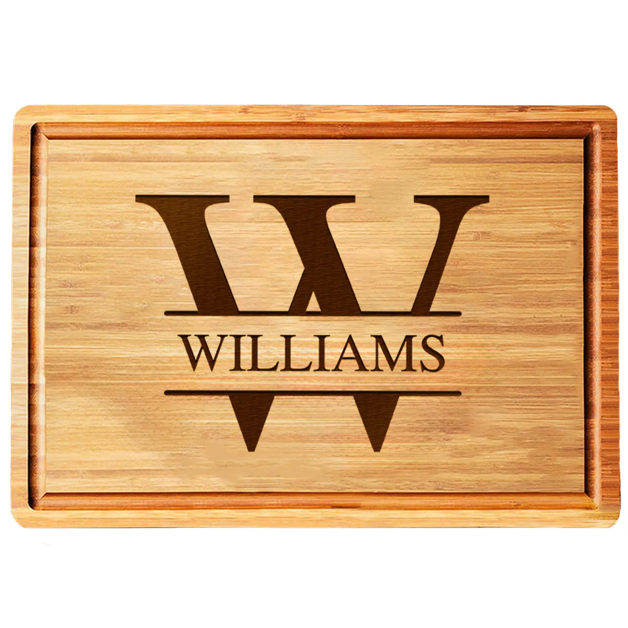 Custom Last Name Monogram Cutting Board