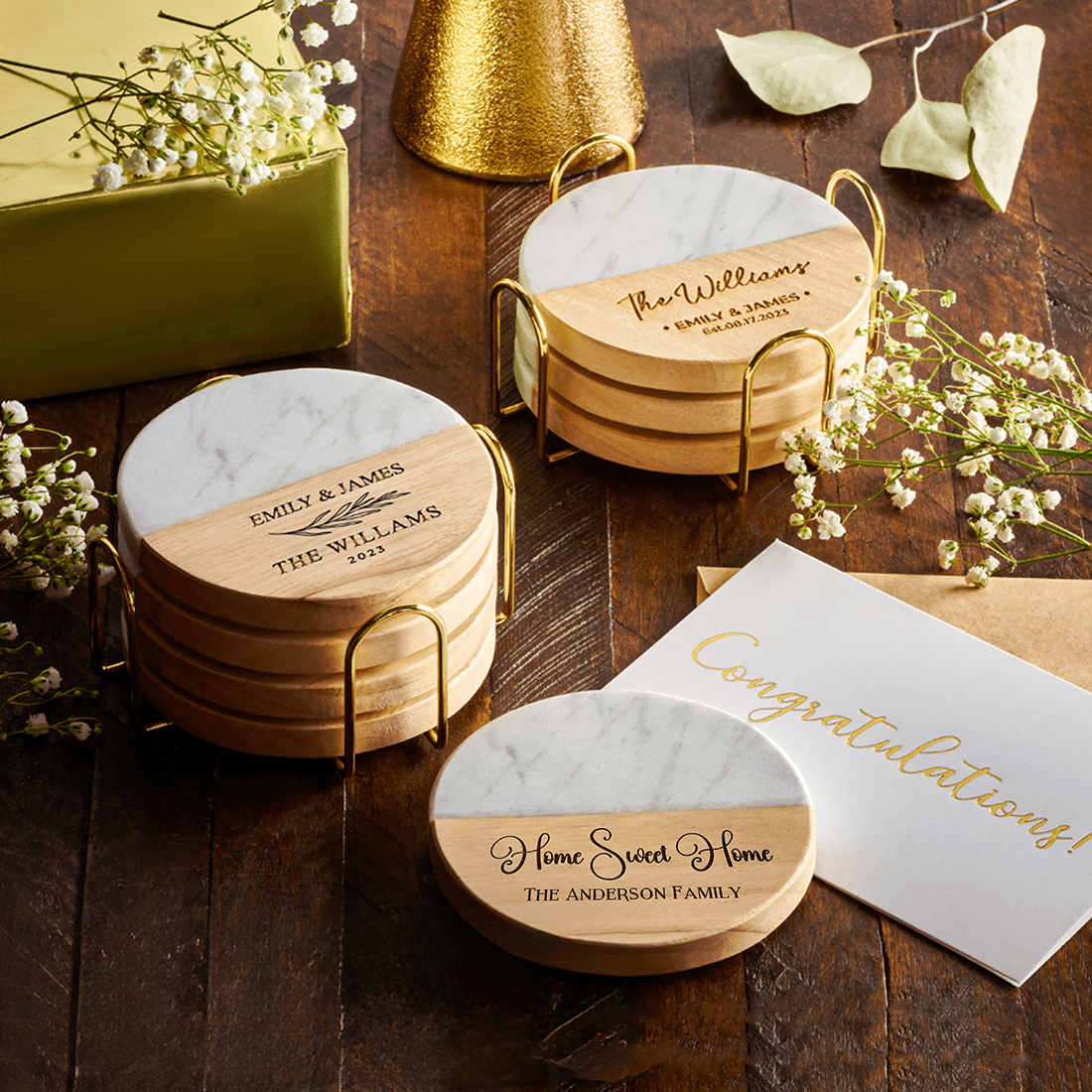 Custom Coasters Housewarming Gift