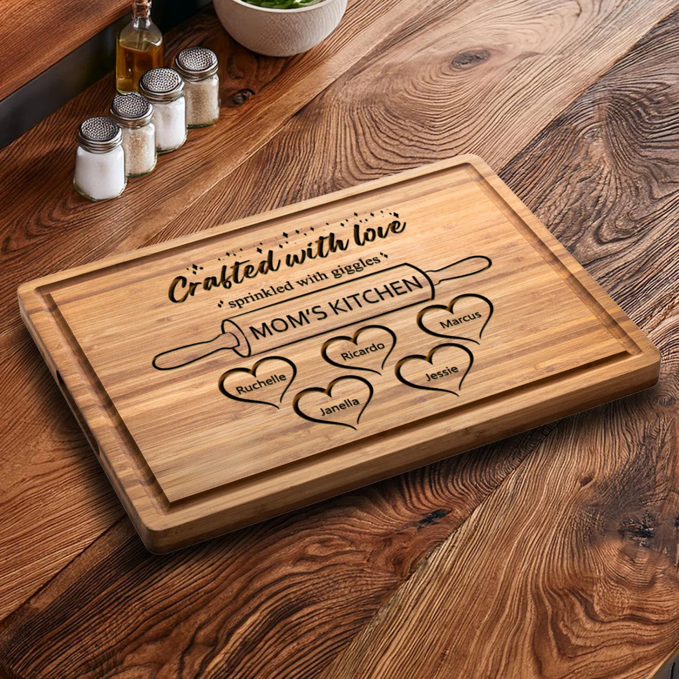 Mom's Kitchen Personalized Board - Gift Set