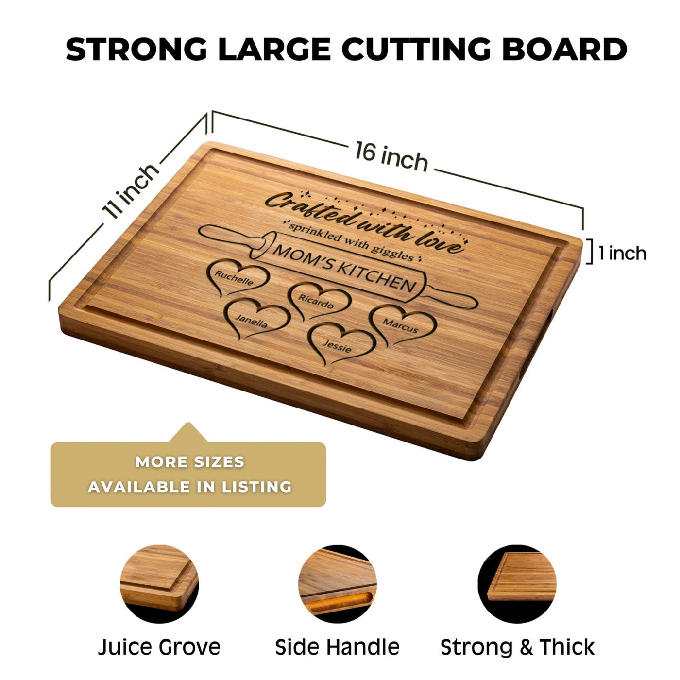 Mom's Kitchen Personalized Board - Gift Set