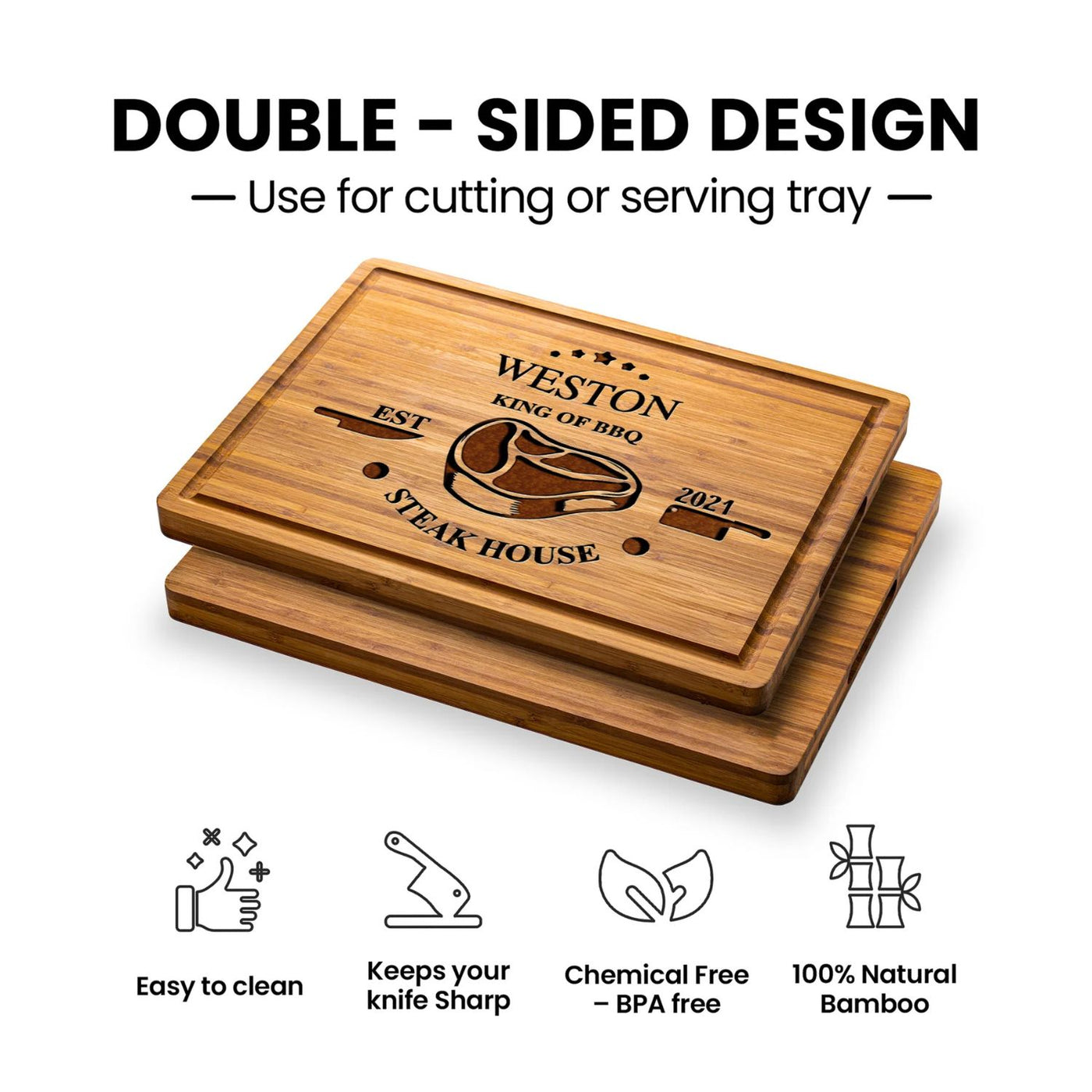 King of BBQ Steak House Custom Board