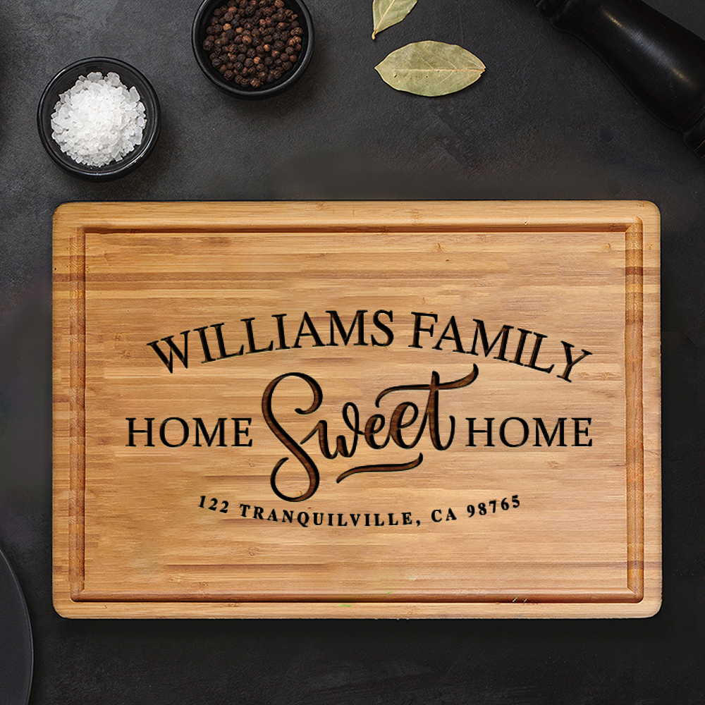 Home Sweet Home Family Name Customized Board