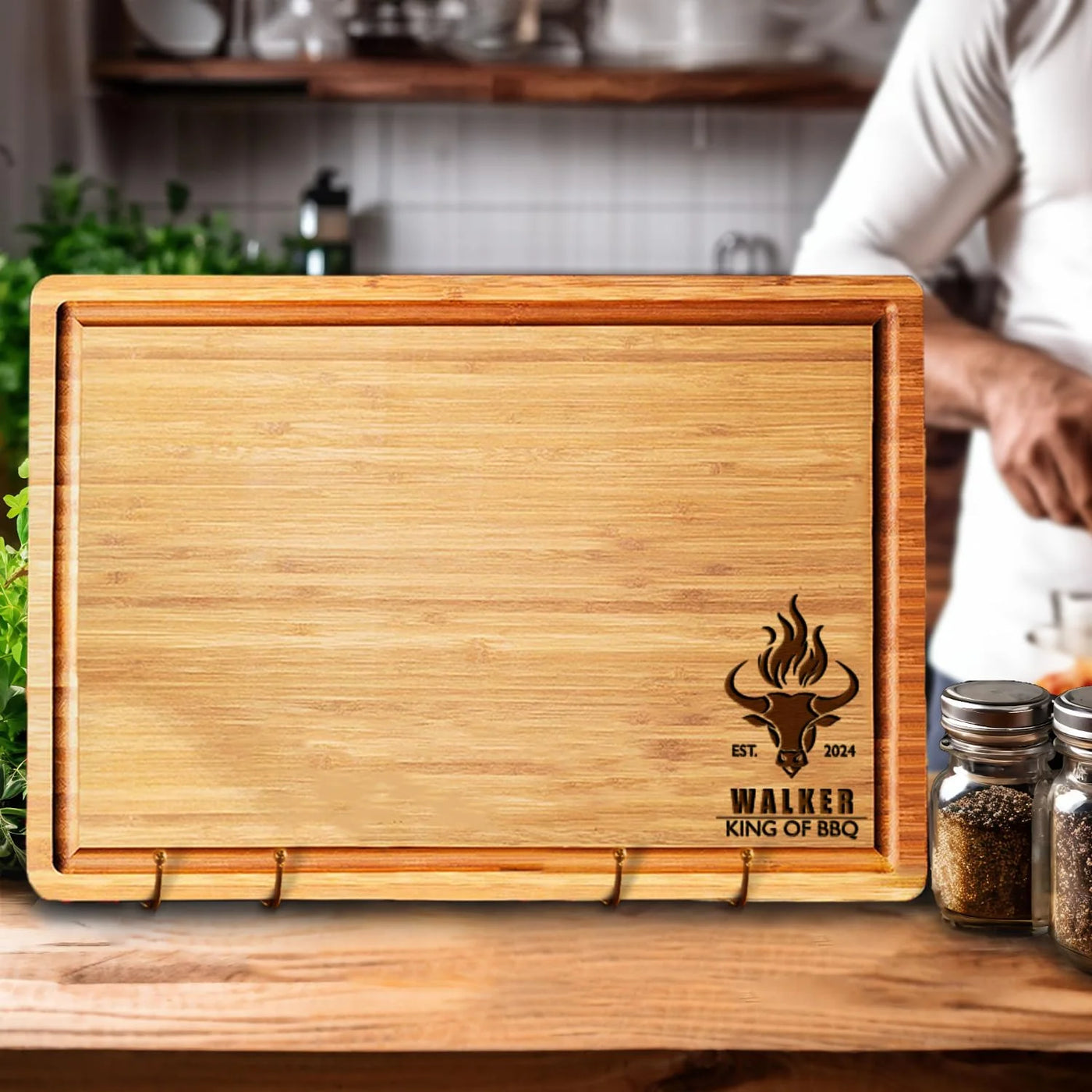 Corner Grill Engraved Board