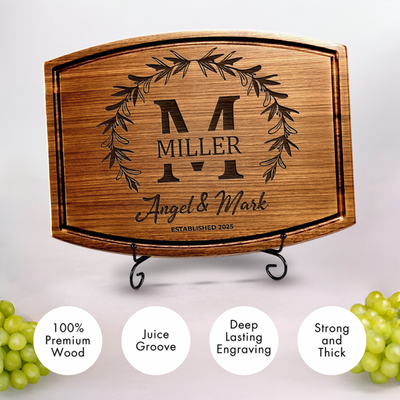 Wedding Walnut Cutting Board