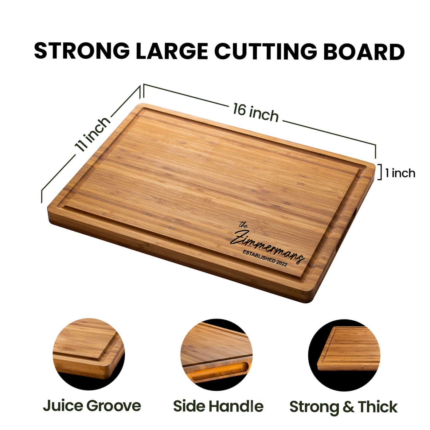 Signature Personalized Cutting Board - Gift Set