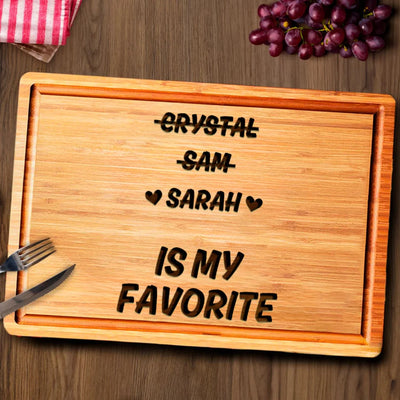 Favorite Child for Mom and Dad Custom Board