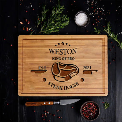 King of BBQ Steak House Custom Board