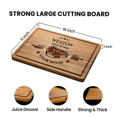 King of BBQ Steak House Custom Board