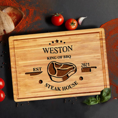 King of BBQ Steak House Custom Board