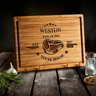 King of BBQ Steak House Custom Board