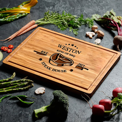 King of BBQ Steak House Custom Board