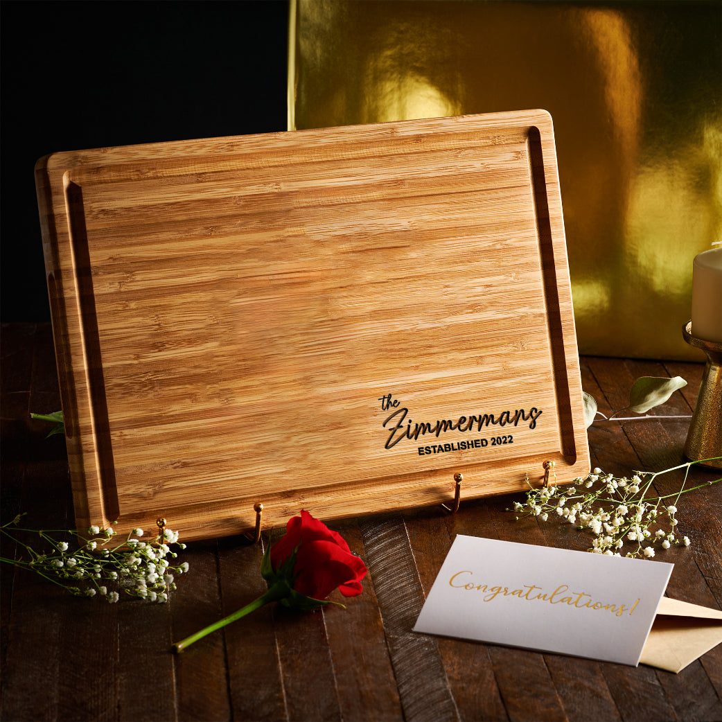 Signature Personalized Cutting Board - Gift Set