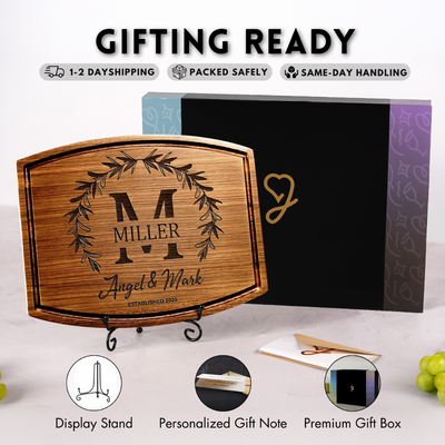 Wedding Walnut Cutting Board