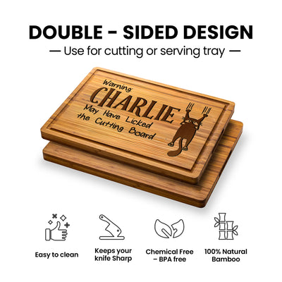 Cat Warning Personalized Board