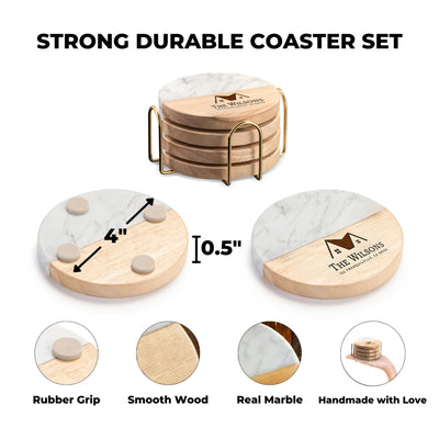 Personalized Housewarming Round Coaster