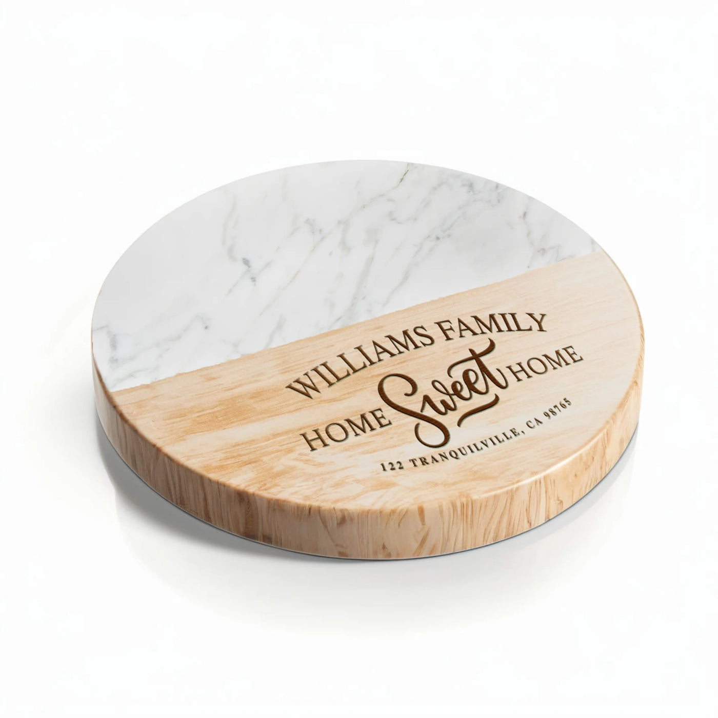 Custom Home Sweet Home Wood Coaster