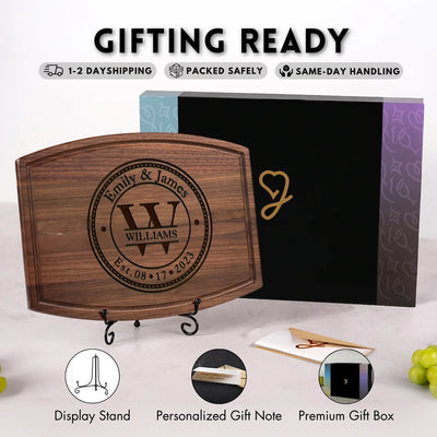 Personalized Walnut Cutting Board