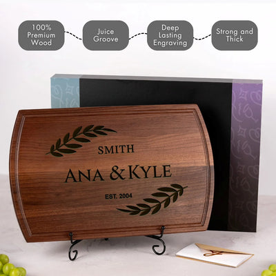 Personalized Walnut Cutting Board