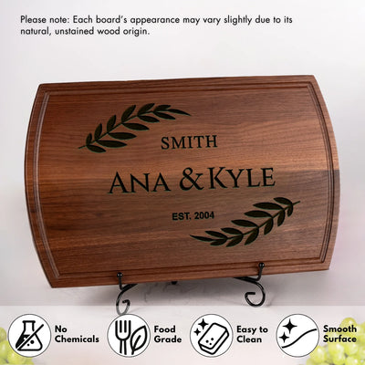 Personalized Walnut Cutting Board