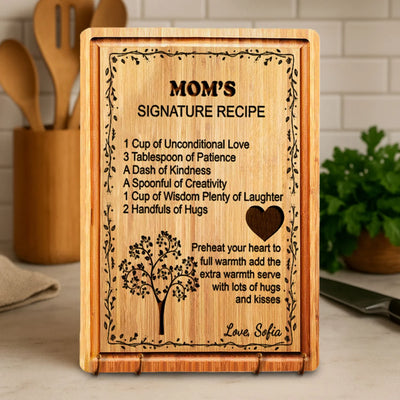 Recipe for a Special Mom Cutting Board