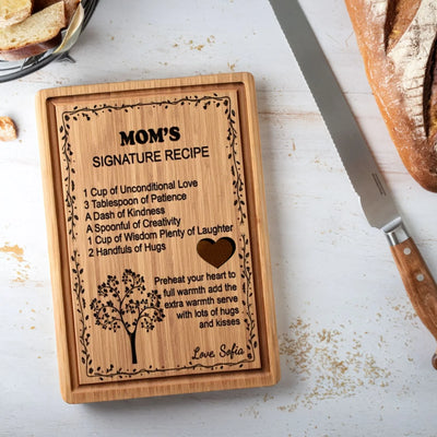 Recipe for a Special Mom Cutting Board