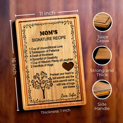 Recipe for a Special Mom Cutting Board