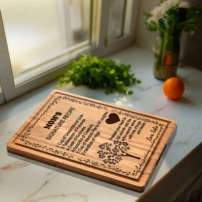 Recipe for a Special Mom Cutting Board