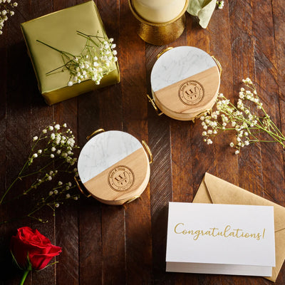 Engraved Monogram Wedding Personalized Coaster
