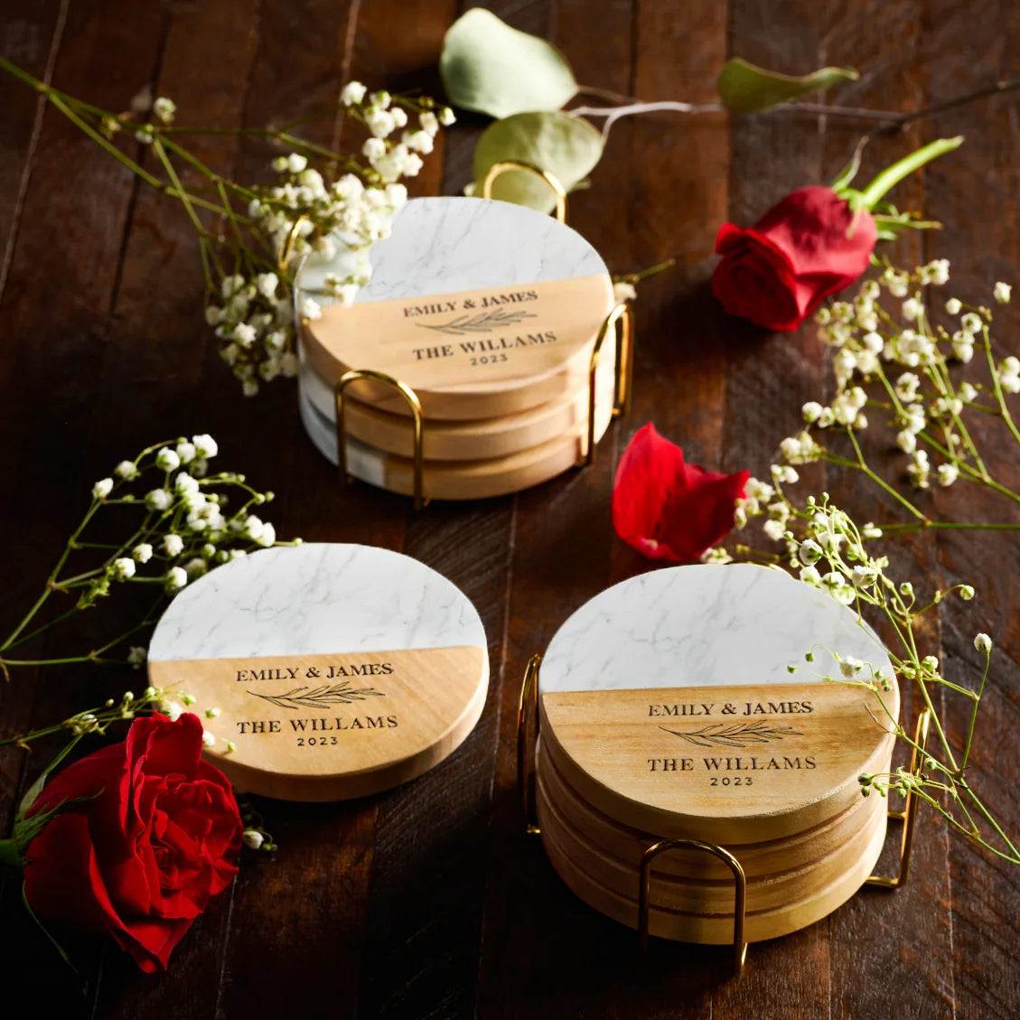 Wedding Souvenir Coaster Engraved