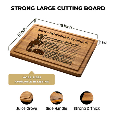 Handwritten Recipe Engraved on Board