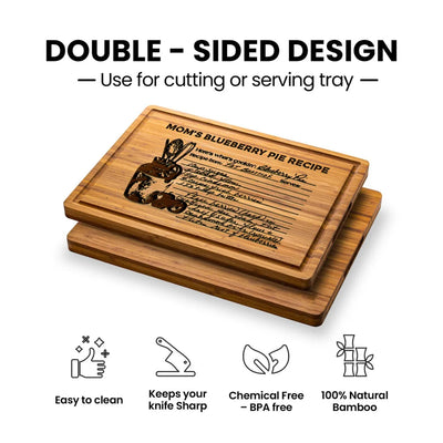 Handwritten Recipe Engraved on Board