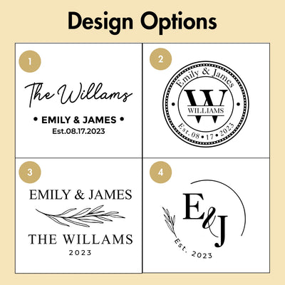 Personalized Marble Wood Coasters