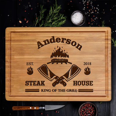 Steak House King of the Grill Custom Board