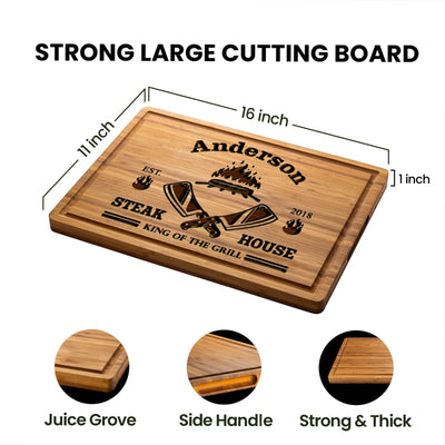 Steak House King of the Grill Custom Board