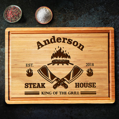 Steak House King of the Grill Custom Board