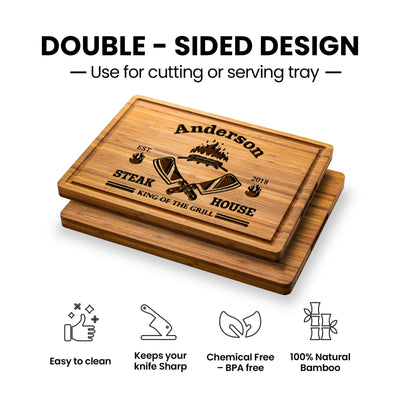 Steak House King of the Grill Custom Board