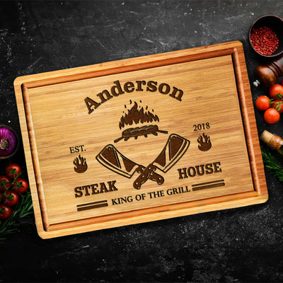 Steak House King of the Grill Custom Board