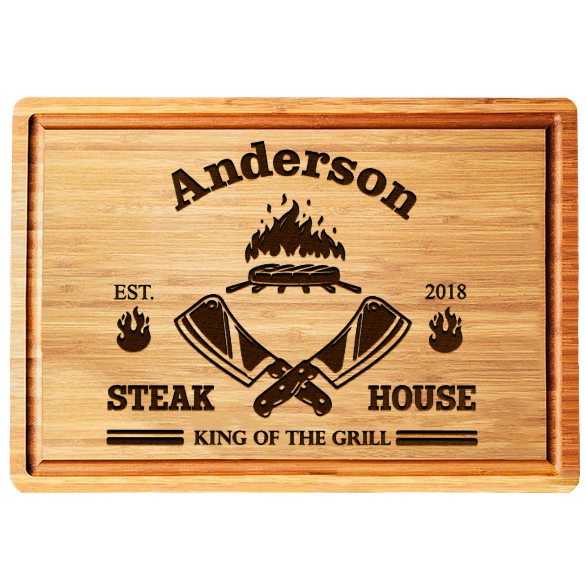 Steak House King of the Grill Custom Board