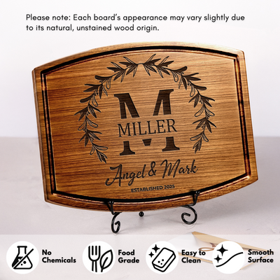 Wedding Walnut Cutting Board