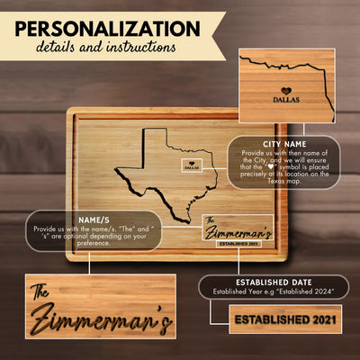 Texas State Personalized Board