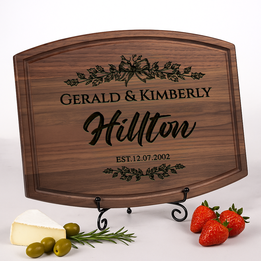 Personalized Walnut Cutting Board