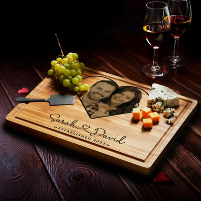 Valentines Photo Engraved Cutting Board