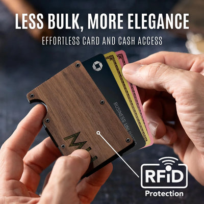 Personalized Engraved Slim Wallet with RFID-blocking