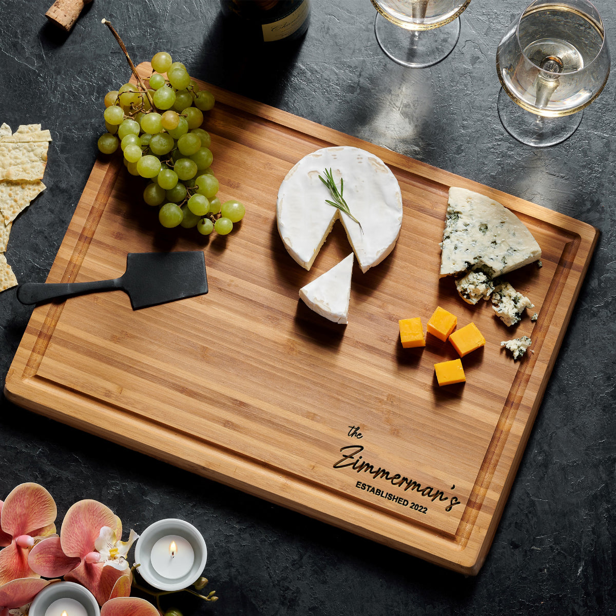 Signature Personalized Cutting Board - Gift Set