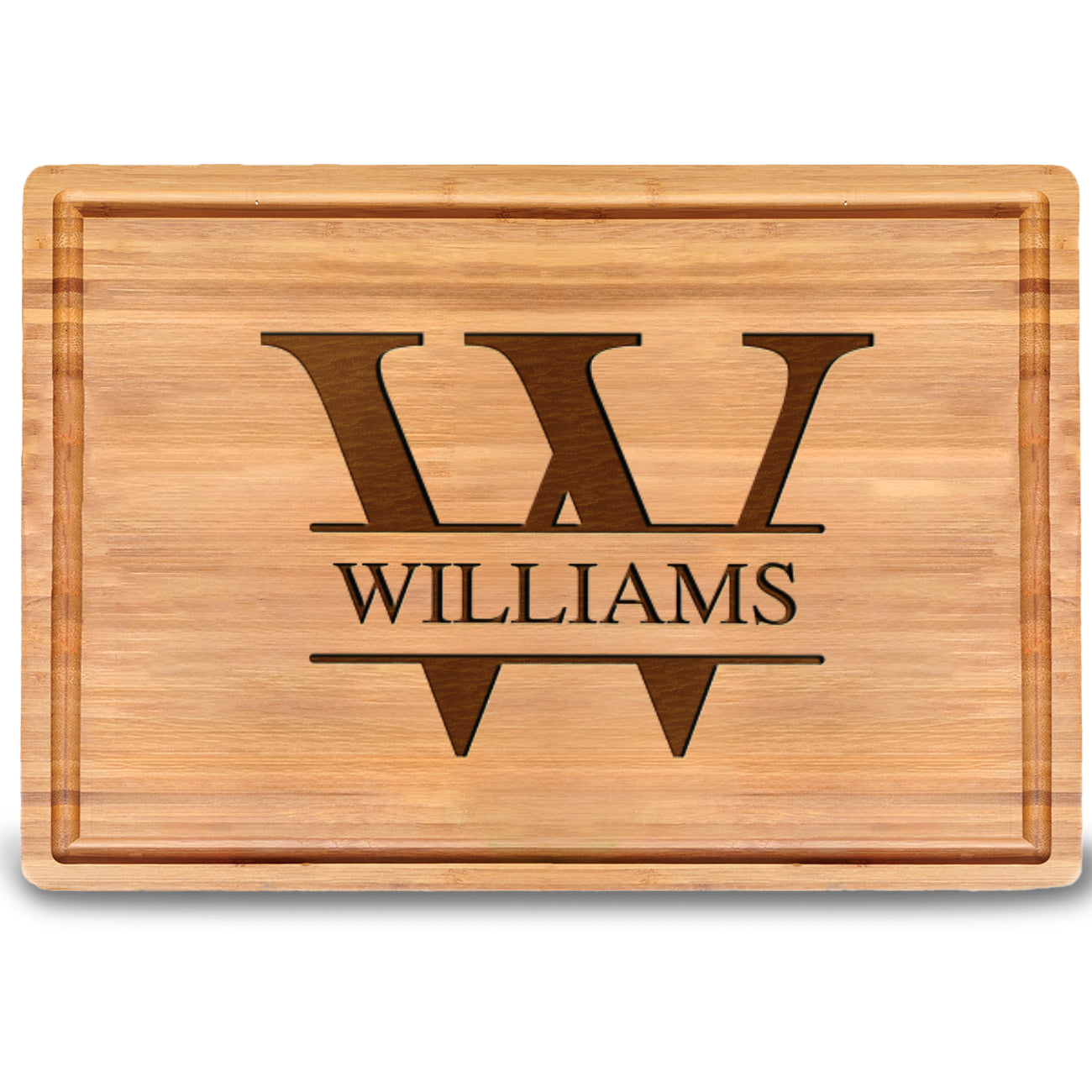 Custom Last Name Monogram Cutting Board