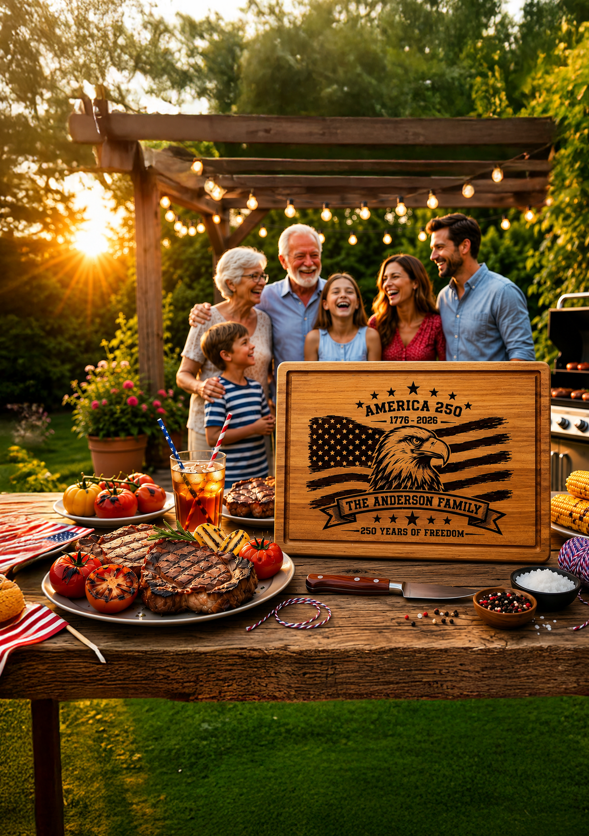 Personalized July 4 Board