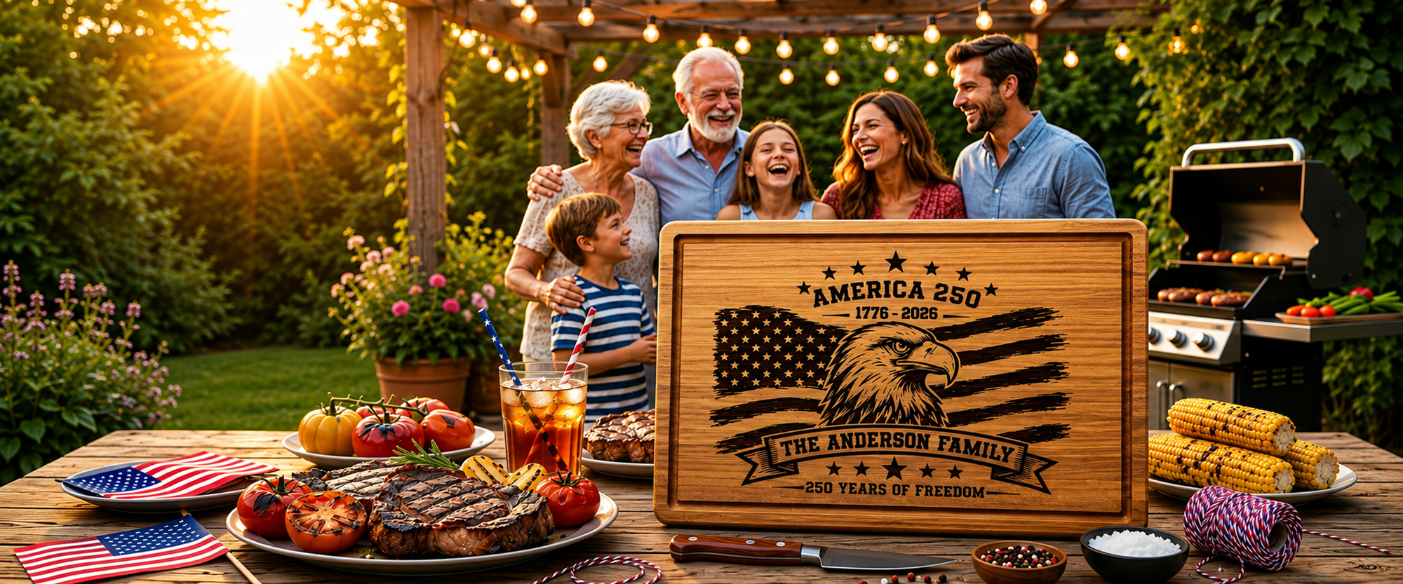 Personalized July 4 Board