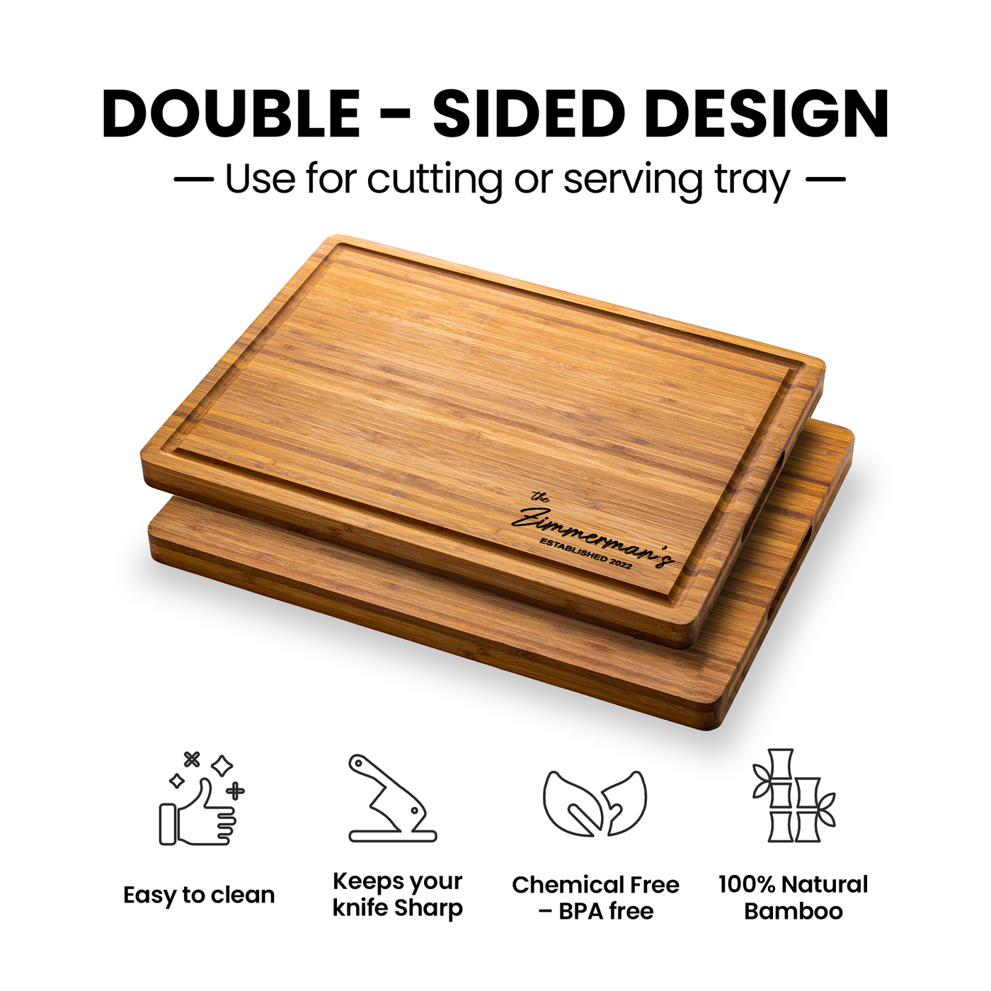 Signature Personalized Cutting Board - Gift Set