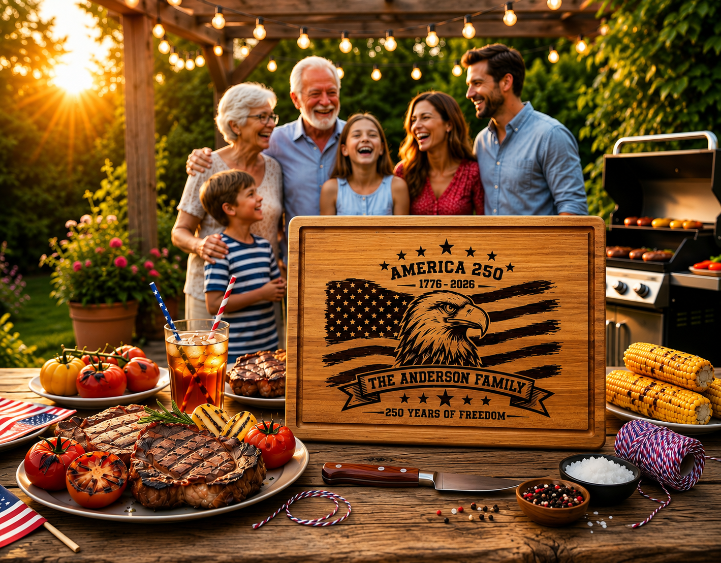Personalized July 4 Board
