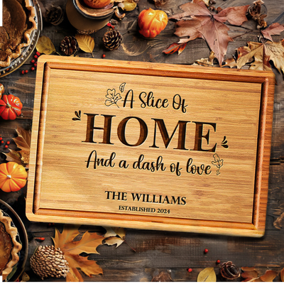 A Slice of Home Holiday Cutting Board